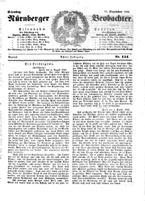 Nürnberger Beobachter Dienstag 16. Dezember 1856