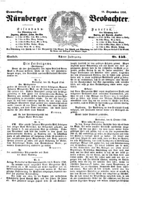 Nürnberger Beobachter Donnerstag 18. Dezember 1856