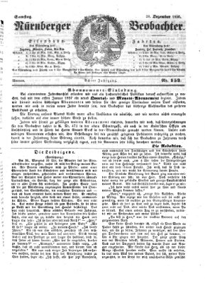 Nürnberger Beobachter Samstag 20. Dezember 1856