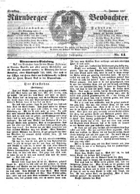 Nürnberger Beobachter Samstag 31. Januar 1857