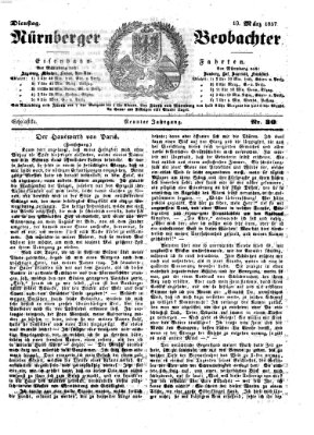 Nürnberger Beobachter Dienstag 10. März 1857