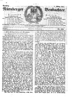 Nürnberger Beobachter Samstag 28. März 1857