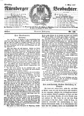 Nürnberger Beobachter Dienstag 5. Mai 1857