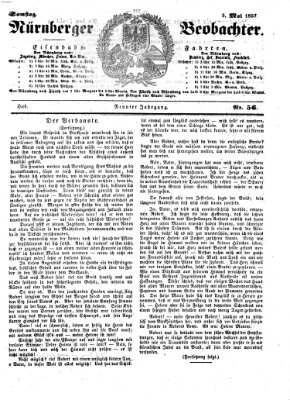 Nürnberger Beobachter Samstag 9. Mai 1857