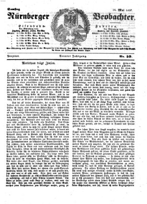 Nürnberger Beobachter Samstag 16. Mai 1857