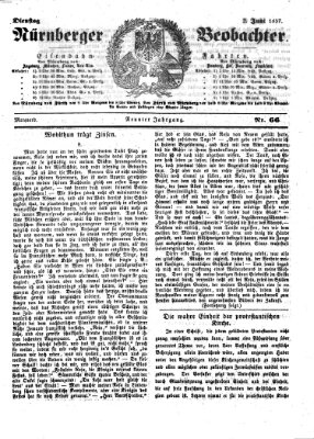 Nürnberger Beobachter Dienstag 2. Juni 1857