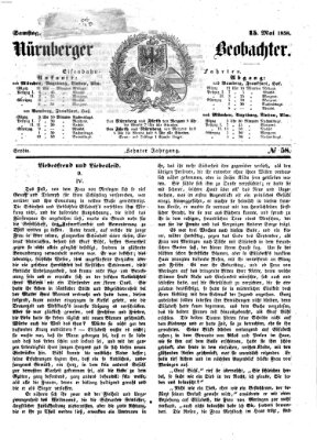 Nürnberger Beobachter Samstag 15. Mai 1858