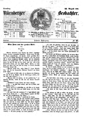 Nürnberger Beobachter Samstag 14. August 1858