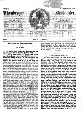 Nürnberger Beobachter Dienstag 7. September 1858