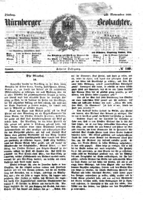 Nürnberger Beobachter Dienstag 23. November 1858