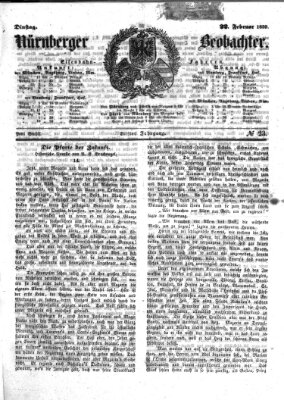 Nürnberger Beobachter Dienstag 22. Februar 1859