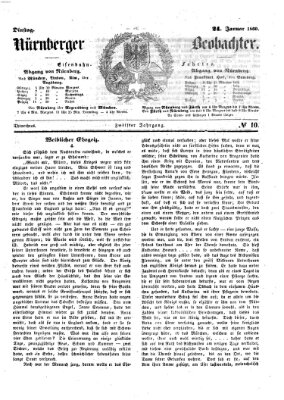 Nürnberger Beobachter Dienstag 24. Januar 1860