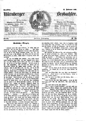 Nürnberger Beobachter Samstag 4. Februar 1860