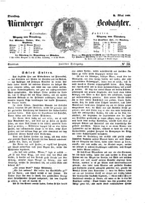 Nürnberger Beobachter Dienstag 8. Mai 1860