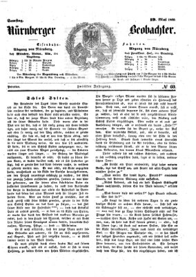 Nürnberger Beobachter Samstag 19. Mai 1860