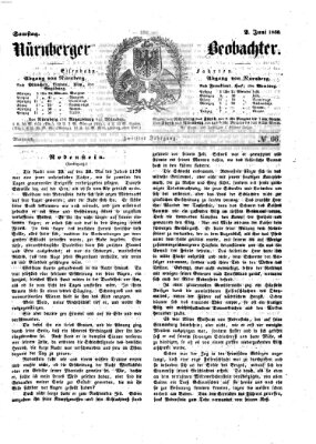 Nürnberger Beobachter Samstag 2. Juni 1860