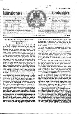 Nürnberger Beobachter Samstag 3. November 1860