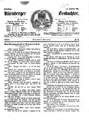 Nürnberger Beobachter Samstag 12. Januar 1861