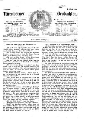 Nürnberger Beobachter Dienstag 7. Mai 1861