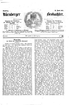 Nürnberger Beobachter Samstag 1. Juni 1861