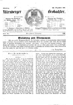 Nürnberger Beobachter Dienstag 24. Dezember 1861