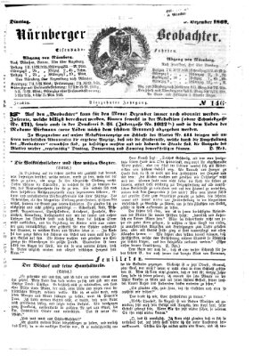 Nürnberger Beobachter Dienstag 9. Dezember 1862