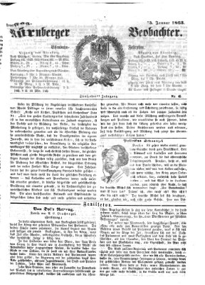 Nürnberger Beobachter Donnerstag 15. Januar 1863