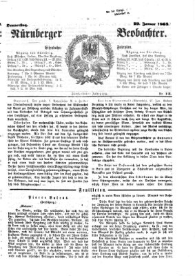 Nürnberger Beobachter Donnerstag 29. Januar 1863