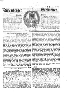 Nürnberger Beobachter Dienstag 3. Februar 1863