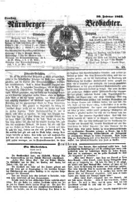 Nürnberger Beobachter Dienstag 10. Februar 1863