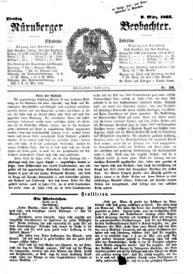 Nürnberger Beobachter Montag 9. März 1863