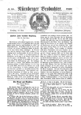 Nürnberger Beobachter Dienstag 12. Mai 1863