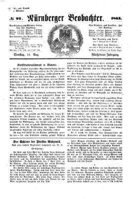 Nürnberger Beobachter Dienstag 11. August 1863