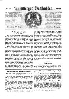 Nürnberger Beobachter Donnerstag 13. August 1863