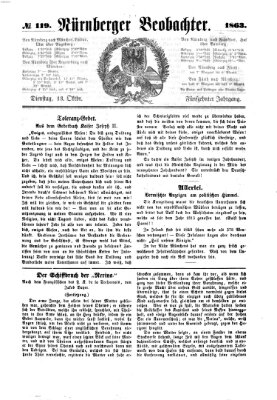 Nürnberger Beobachter Dienstag 13. Oktober 1863