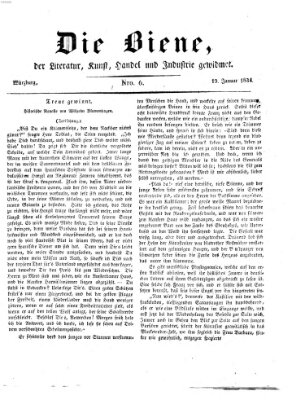 Die Biene (Würzburger Journal) Sonntag 19. Januar 1834