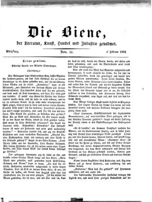 Die Biene (Würzburger Journal) Mittwoch 5. Februar 1834