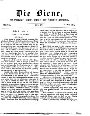 Die Biene (Würzburger Journal) Mittwoch 2. April 1834