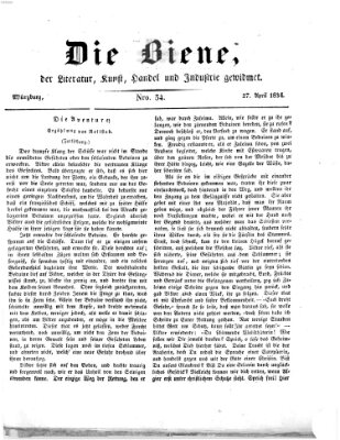 Die Biene (Würzburger Journal) Sonntag 27. April 1834