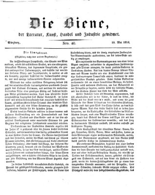 Die Biene (Würzburger Journal) Sonntag 18. Mai 1834