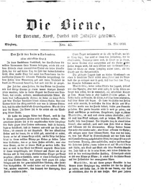 Die Biene (Würzburger Journal) Sonntag 25. Mai 1834