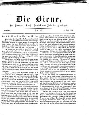 Die Biene (Würzburger Journal) Sonntag 15. Juni 1834