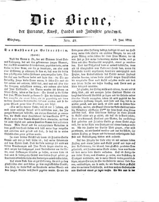 Die Biene (Würzburger Journal) Mittwoch 18. Juni 1834