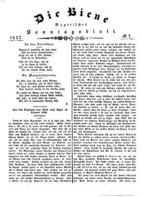 Die Biene Sonntag 12. Februar 1837