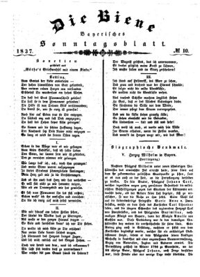 Die Biene Sonntag 5. März 1837