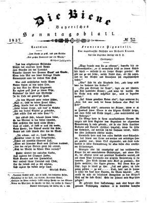 Die Biene Sonntag 6. August 1837