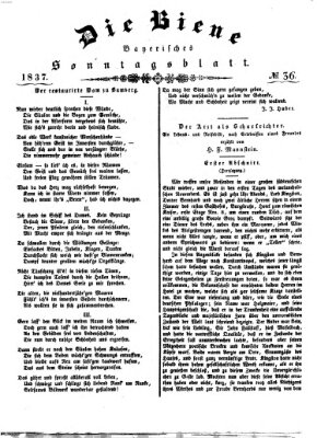 Die Biene Sonntag 3. September 1837