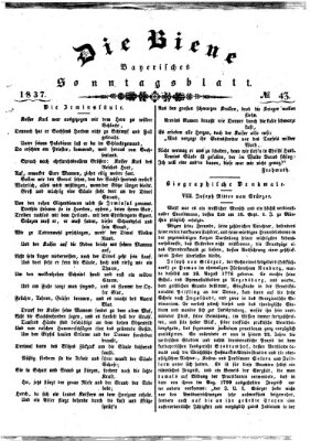 Die Biene Sonntag 22. Oktober 1837