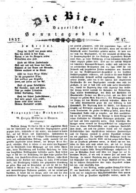 Die Biene Sonntag 19. November 1837