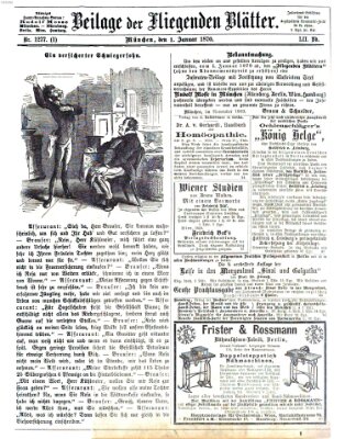 Fliegende Blätter Samstag 1. Januar 1870